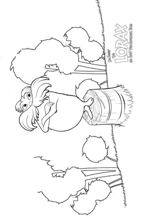 Plansa de colorat cu Lorax 8 10